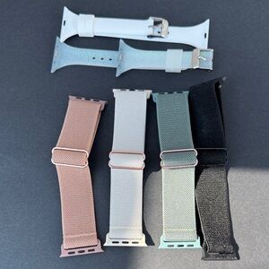 Set of 5 Apple Watch Bands in Various Colors